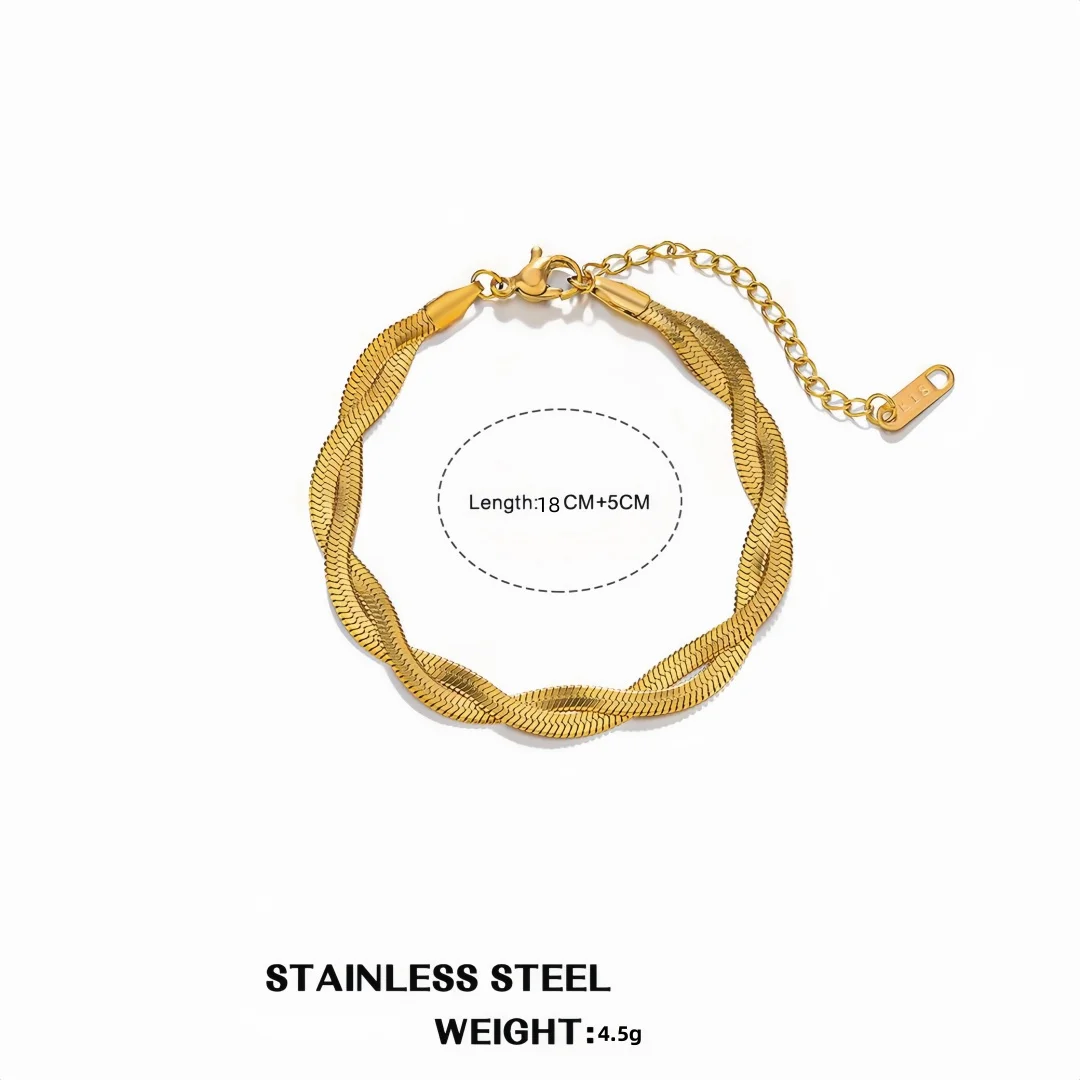 European and American Ins style jewelry set with Cuban chain foot chain