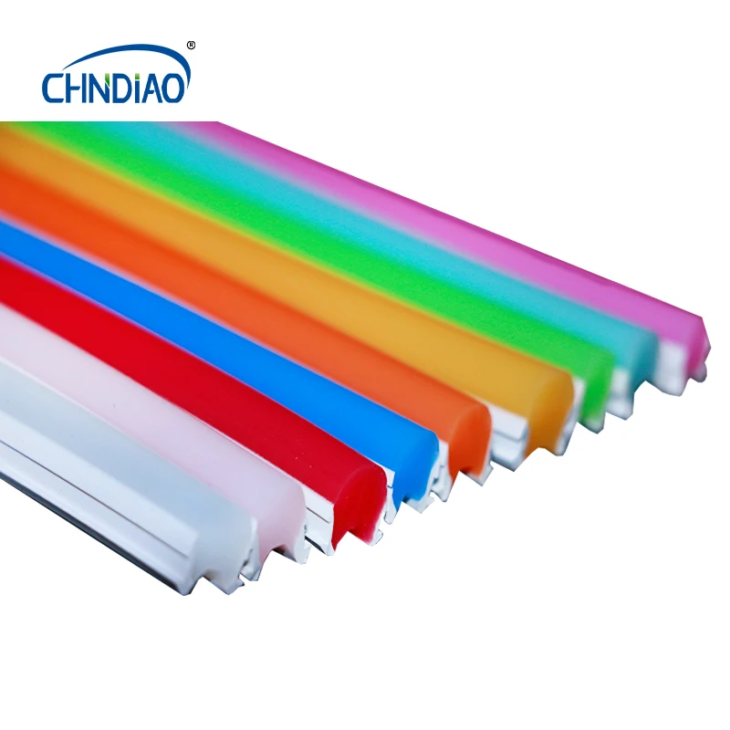 Multicolor diy neon led flex bendable light silicone tube 12v 24v mono color neon strip lights