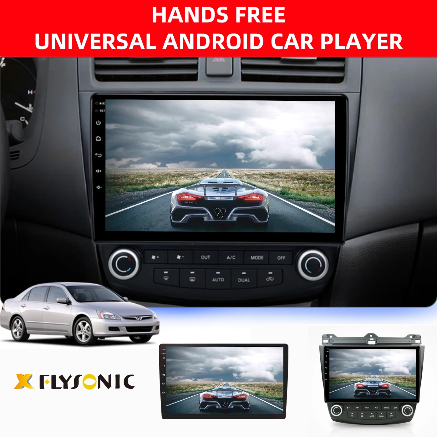 Flysonic Android Auto Monitor Real 1080p Full Hd Dvr With Night Vision Camera Box Interface For Mokka Car Video