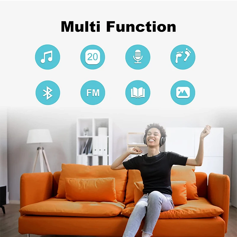2022 new mini clip MP3 player BT 5.0 with copy file function