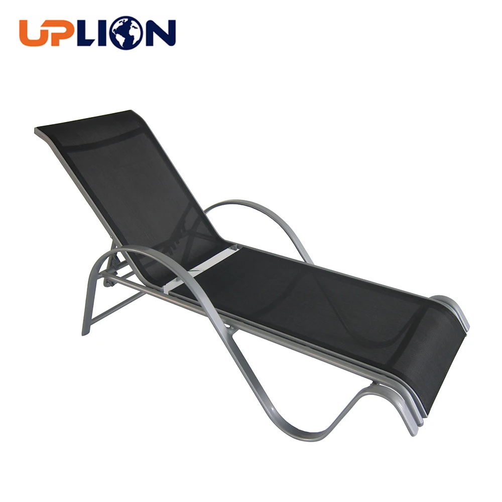 Uplion Outdoor Foldable Aluminum Leisure Pool Sun Lounger Beach Sling Chair Garden Sunbed