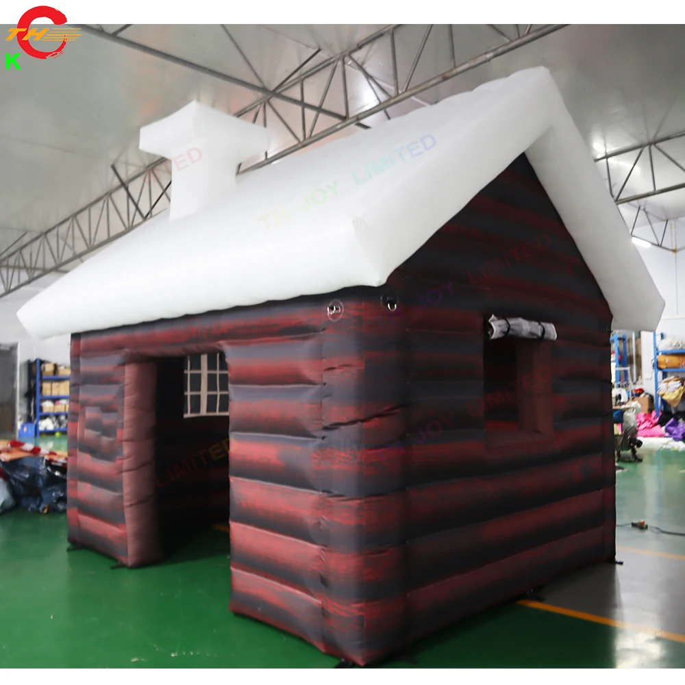 Large Inflatable Christmas Party Tent Create Festive Holiday Atmosphere with 4x3x3mH Factory Price Decoration House