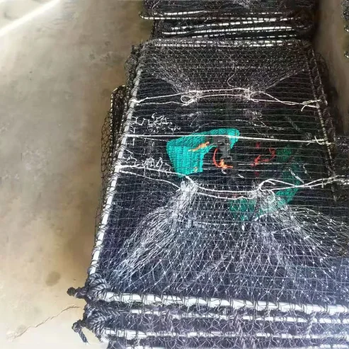portable folding fishing Crab Shrimp Crawfish Lobster Trap  with PE fishing net crab trap aquaculture trap for fish