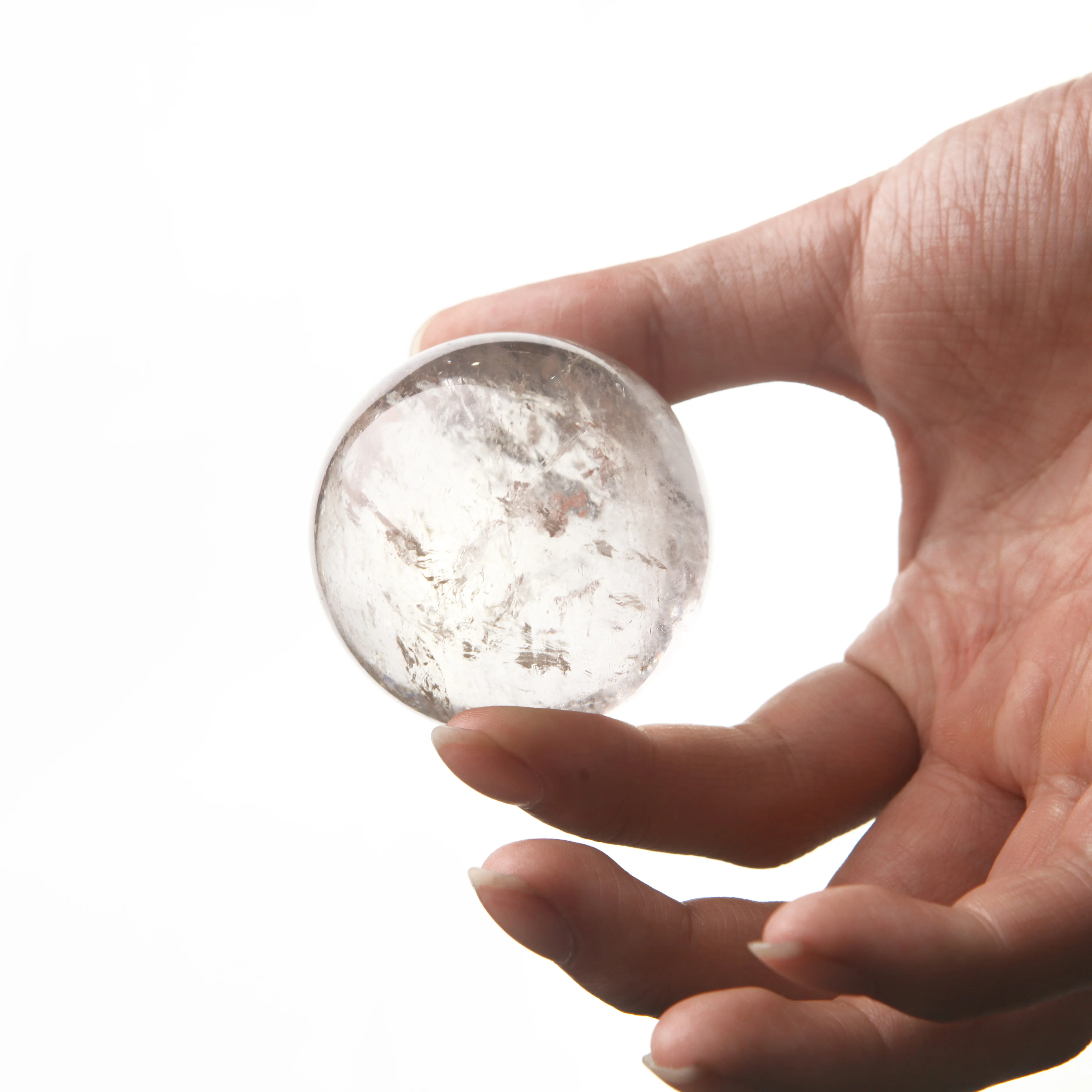 Wholesale Smelting Stone Quartz Treat Sphere Healing White Crystal Balls