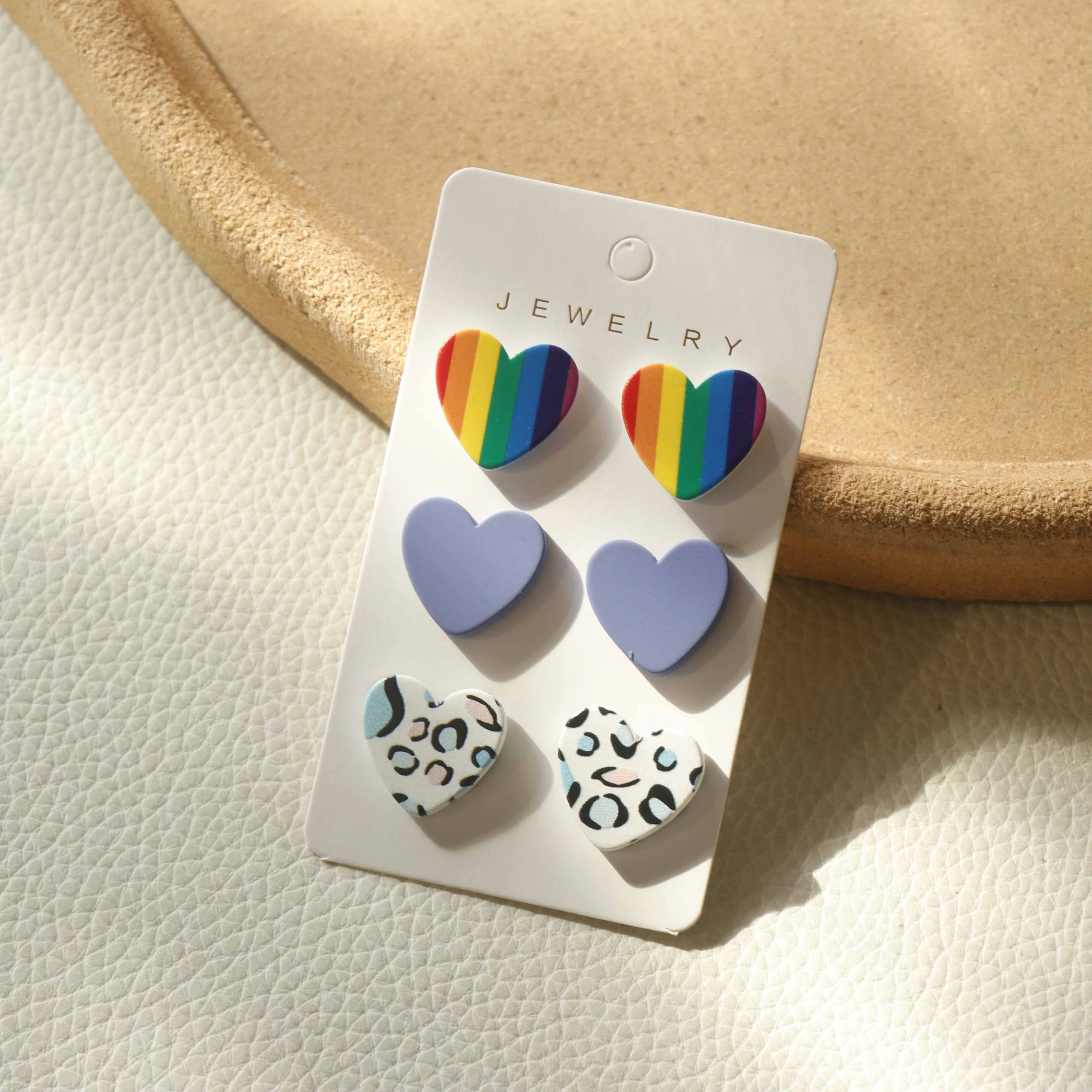 JUHU Elegant acrylic hollow out round geometric arch heart leaf tea cup earring fashion jewelry 2022 wholesale women accessories