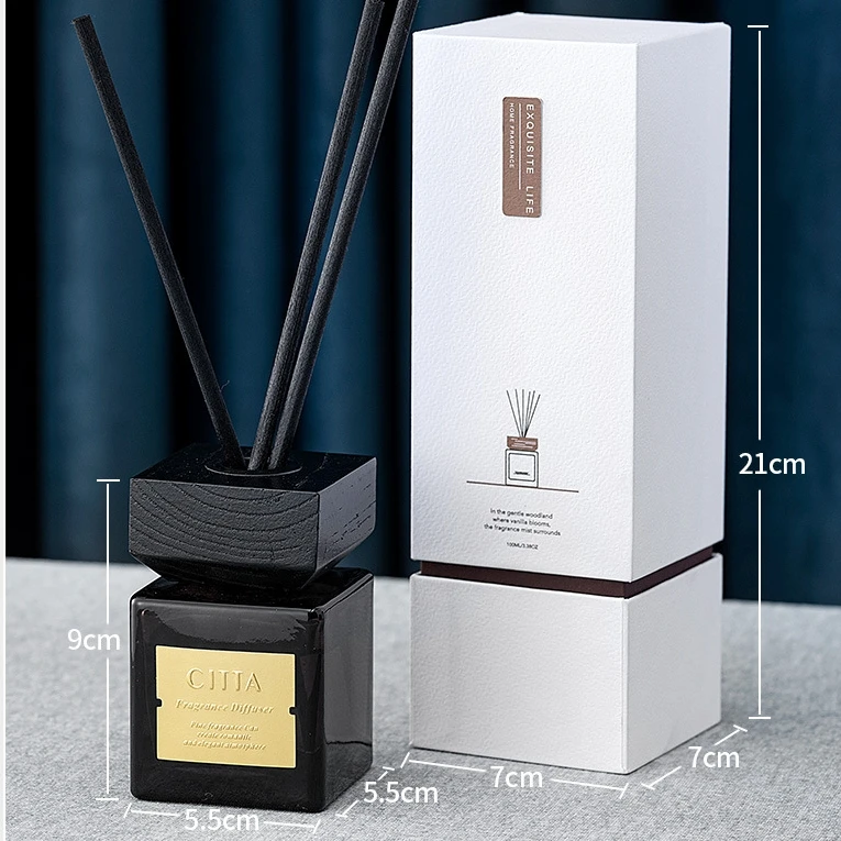FLORESCENCE Luxury Home Reed Diffuser Bottle Set Lasting Lavender Fragrance Reed Diffuser with Sticks Oil Luxury Air Freshener