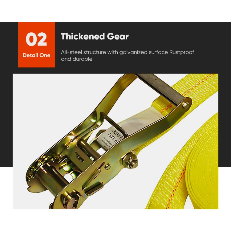 Ratchet Straps Heavy Duty 10,000 Lbs Strap Perfect For Hauling Cars,Commercial Equipment Durable Tie Down With Metal J-Hooks