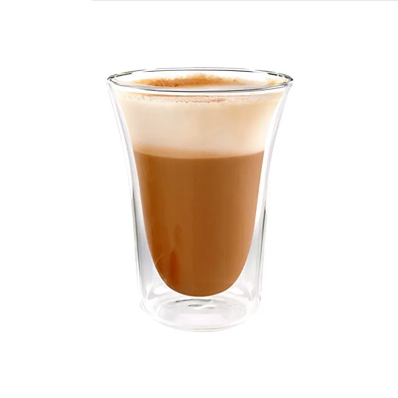 Best selling Heat resistant double wall glass cup coffee Wholesale