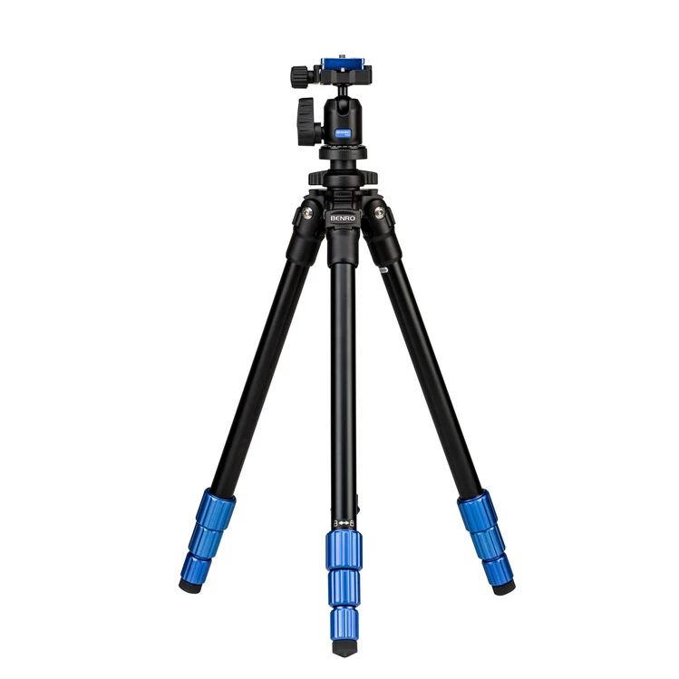 Free Shipping Camera Detachable Single Action Ball Head Tripod Easy to Carry Lightweight Aluminum Tripod Kit
