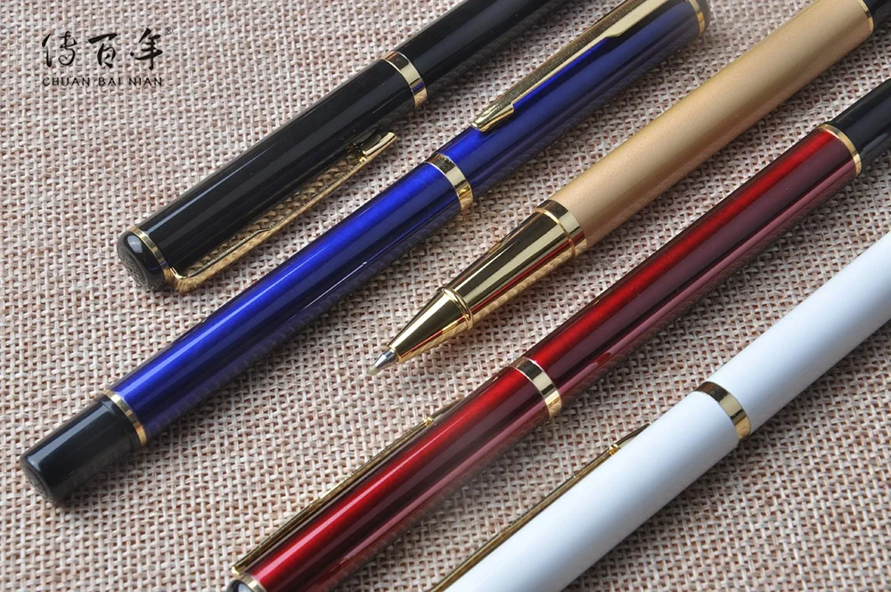 High quality promotional business gift metal roller pen with laser logo