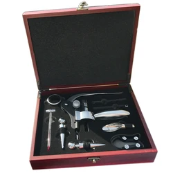 Подставка для кролика Cheerfast, подарочный набор для вина, 9 шт. аксессуаров в деревянной коробке