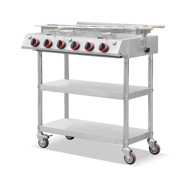 Professional outdoor stainless steel gas grill restaurant flameless gas grills gas bbq grill