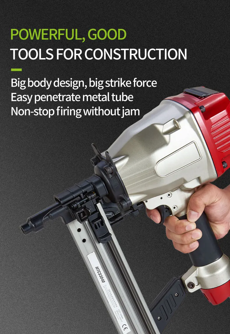 meite MTCS3040 framing nailer cordless concrete nail gun nailer for Collated Concrete Nails Gas Nail Gun