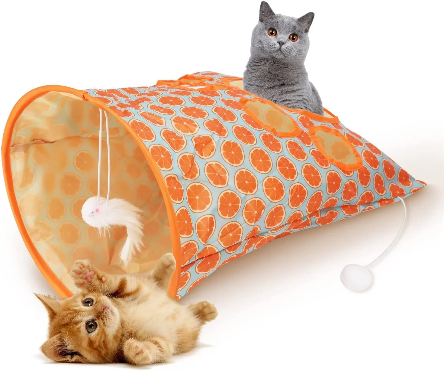 New best-selling cat tunnel bag with sound paper interactive play cat toys for indoor cats tunnel