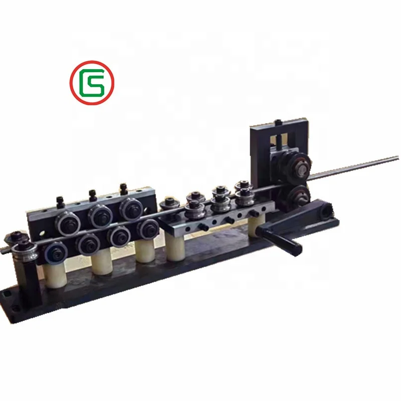 With handhold 2 rollers wire feeder JD14/42mm swere swere pipe straightening machine.