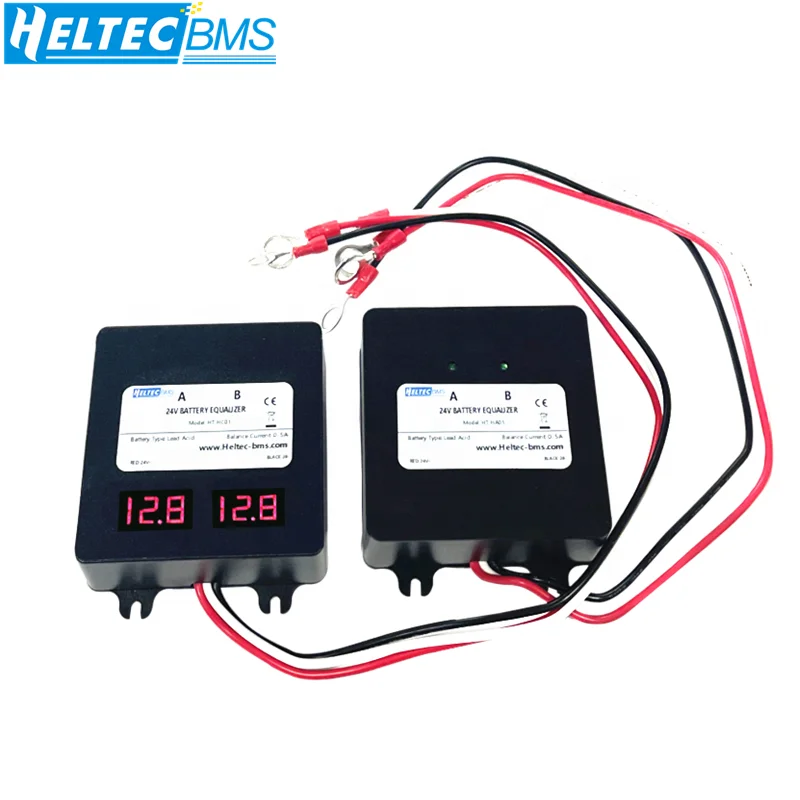Heltec Active Balancer Battery Equalizer for Two Pieces 12V Gel Flood AGM Lead Acid Batteries Parallel Series 24V 48V