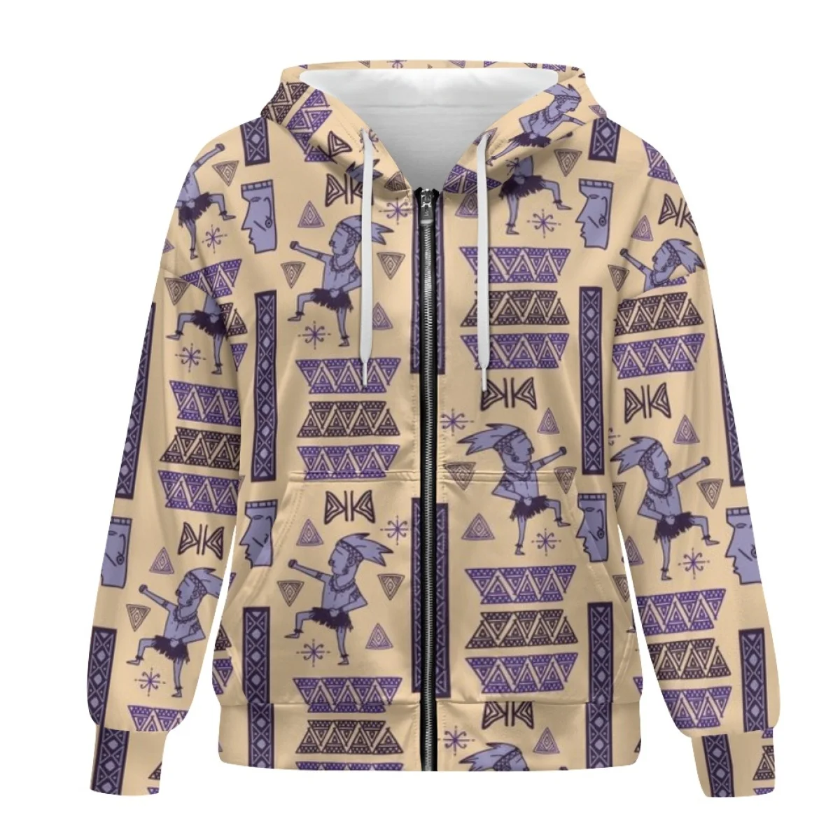 Wholesale Mid America Mexico Maya Aztec Hoodies For Woman Custom Print Sublimation Heavyweight Fashion Streetwear Loose Hoodies