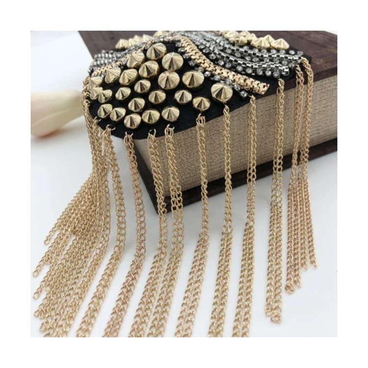 New arrival Two color satellite nail plus drill chain plus chain heart-shaped retro seal