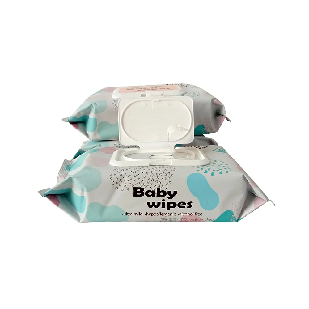 Disposable biodegradable material spunlace water wet wipe wholesale