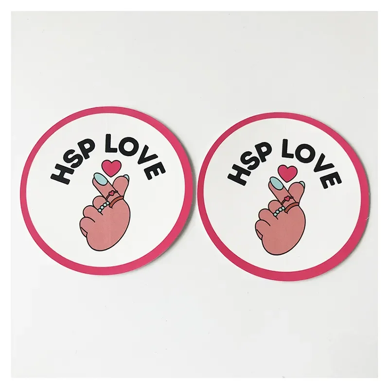 Promotional Custom Waterproof Vinyl Paper Printing Packaging Label Sticker Decal  Die Cut Logo Stickers