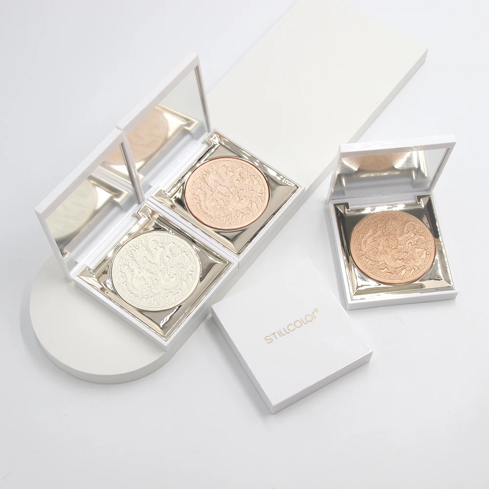 New arrival Sell HOT Vegan Baked Powder Long Lasting Skin Makeup Label 3D Highlighter Palette