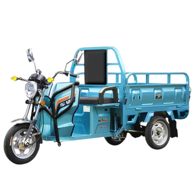 CE Tested semi-enclosed 1.6m cargo box Electric trikes with roof