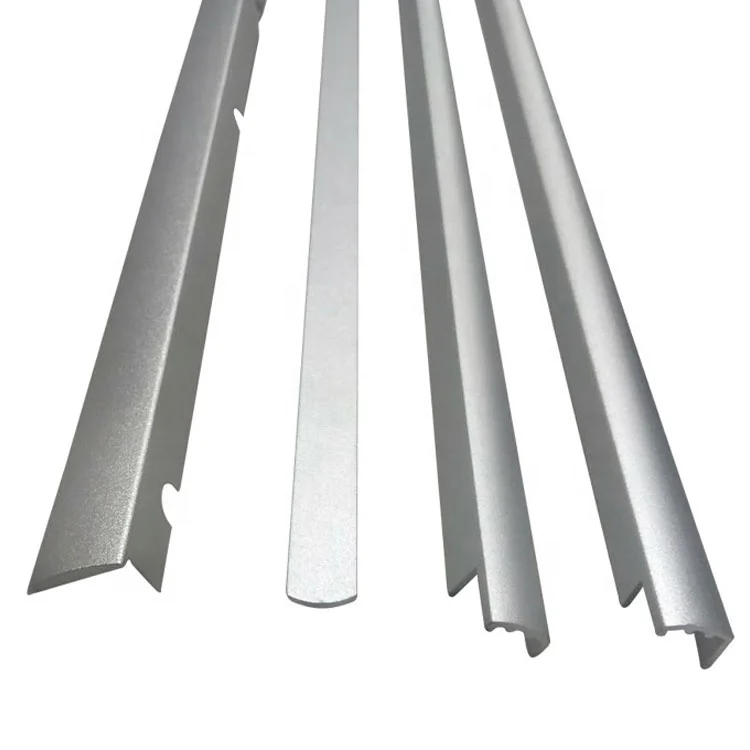 Aluminum Tile Trim Corner Profile For Led Strip Tile Edge Protection Trim