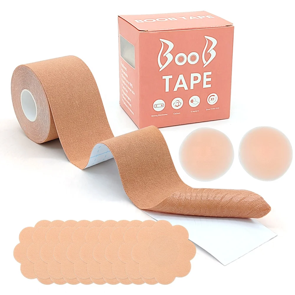 Strapless Breast Lift Nipple Cover Diy Boob Lift Bra Easy To Apply Body Tape Sticky Bra Adhesive Bra Booby Tape