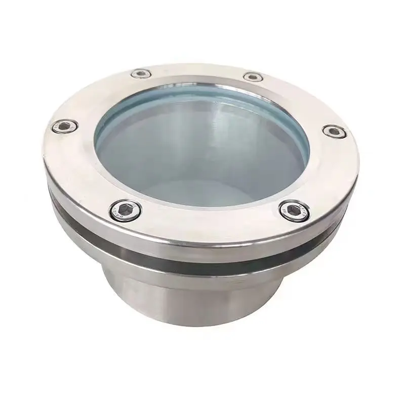 304 stainless steel dn50 high-pressure impeller mirror thread water flow indicator sight glass