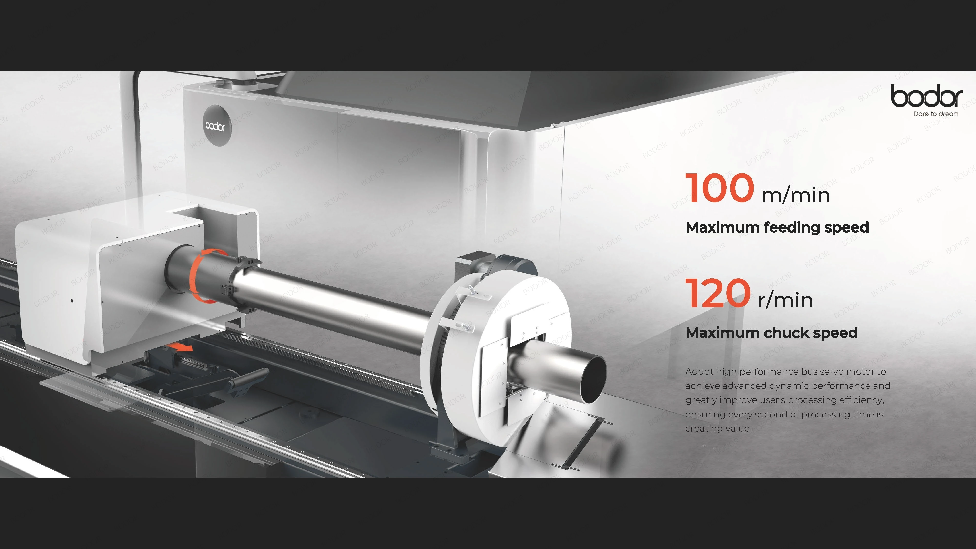 Bodor High-Performance T Series 1500w High-Speed Laser Cutter for Metal Tubes - Efficient and Reliable