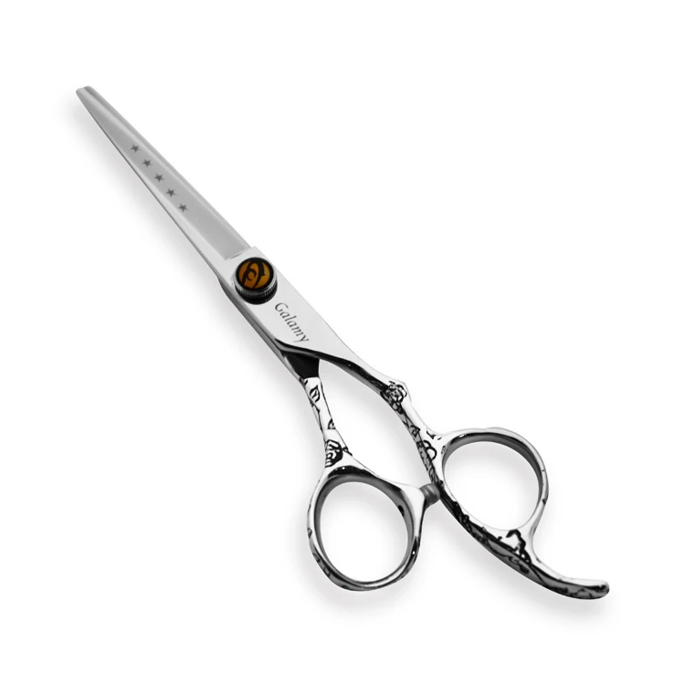 Professional Hair Scissors Titanium Coated Texturing Cutting Scissors Razor Edge Hair Cutting Shear