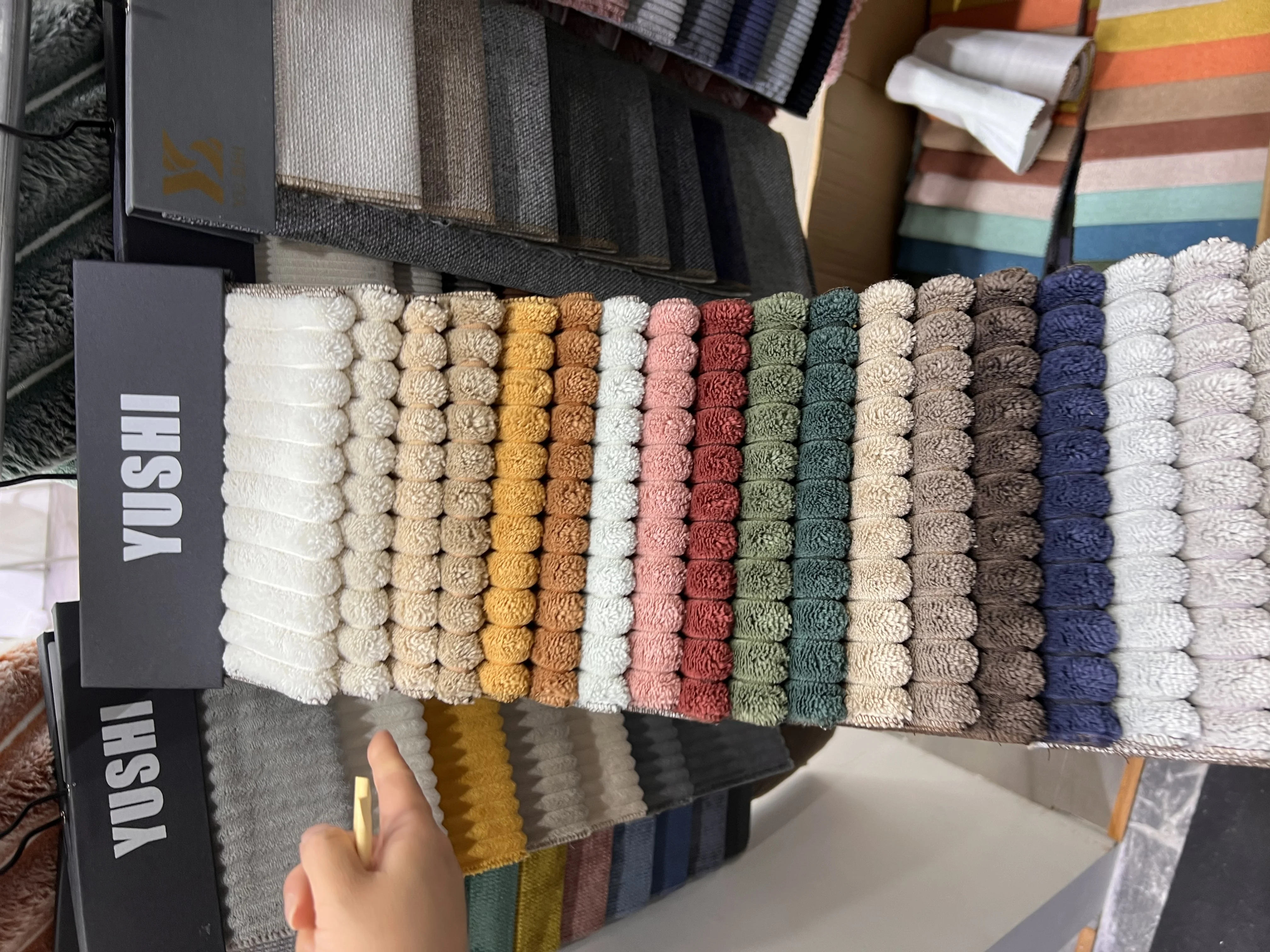 Modular wide seated deep velvet fabric combination bed sofa line shaped Large villa plush soft cinema cloud sectional sofa