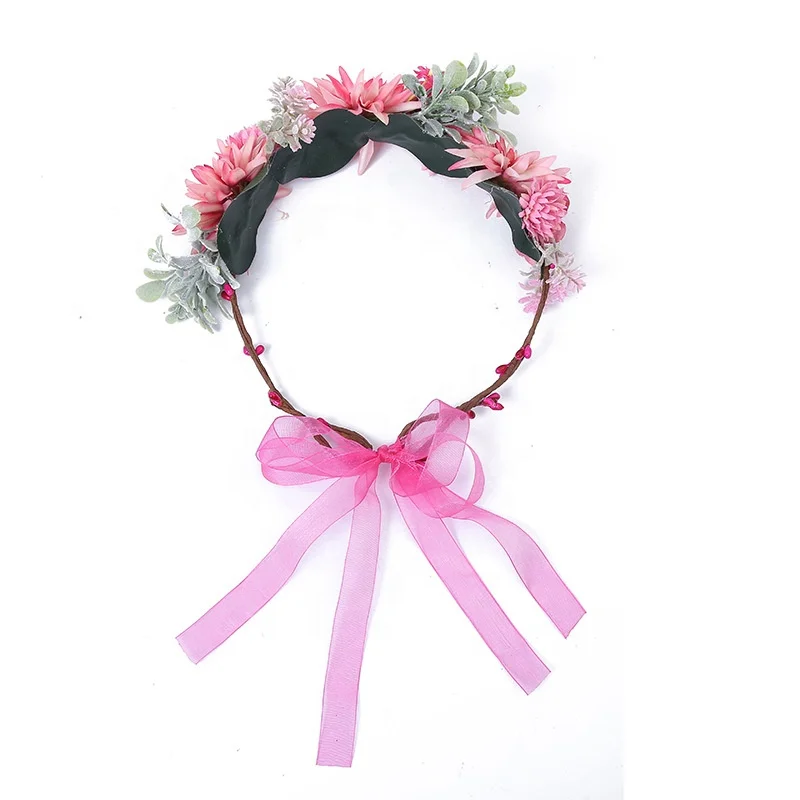 Bohemian And Korean Style Flowers Braid Hair Band And Headband For Wedding And Party Decorations Wholesale