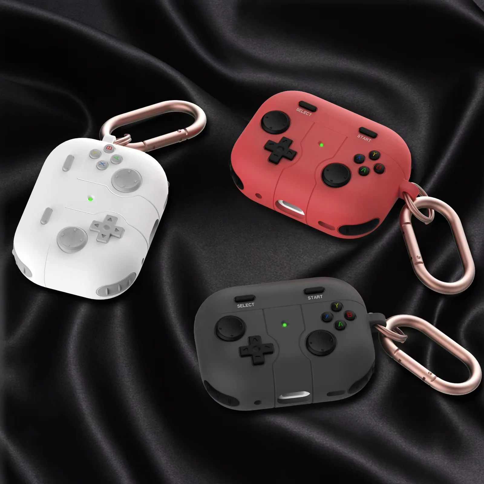 Shockproof Silicone Headphone Cover Wireless 3D Game Console Keychain Protective Cover for Airpod Pro 3