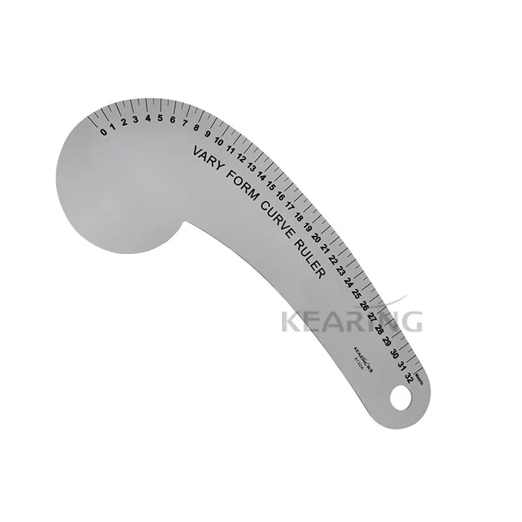 Kearing 2018 NEW 32CM Aluminum French Curve for Fashion Design Pattern Making #6132A