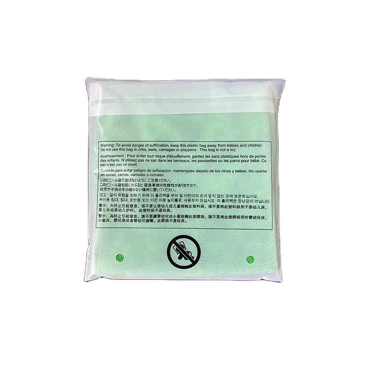 xiahong GRS PE Suffocation Bag 6X9 , 8X10 , 9X12 , 11X14 Clear OPP PE Plastic Self Seal Bags with Suffocation Warning