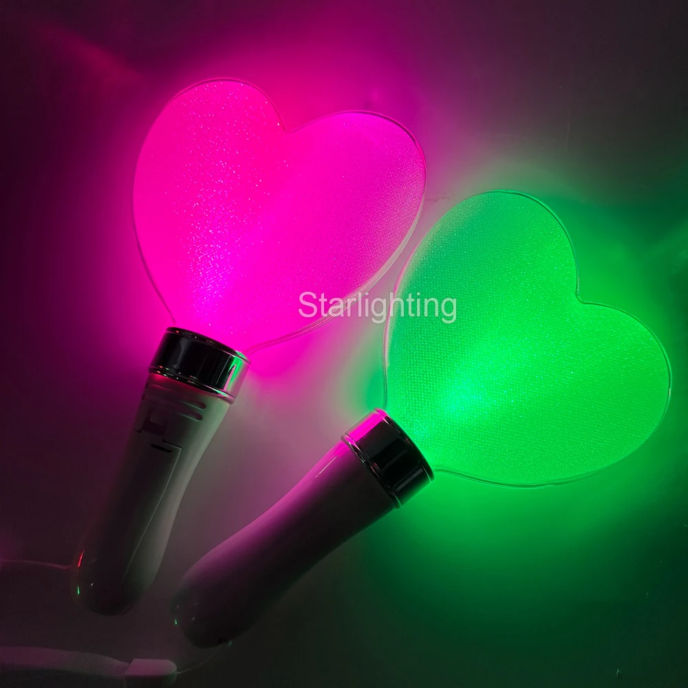 K-pop Custom Logo Brand Cheering Wand Lightstick Glow LED Light Stick With Remote DMX Controller For Events Concert Party Sport