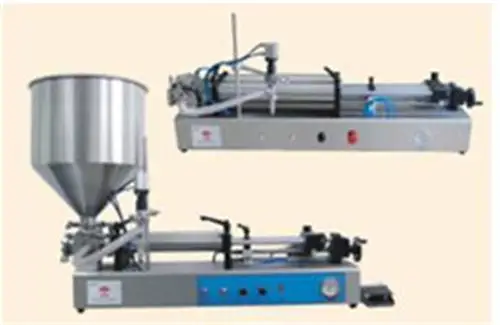 New pneumatic detergent shower gel with hopper double head pneumatic paste filling machine