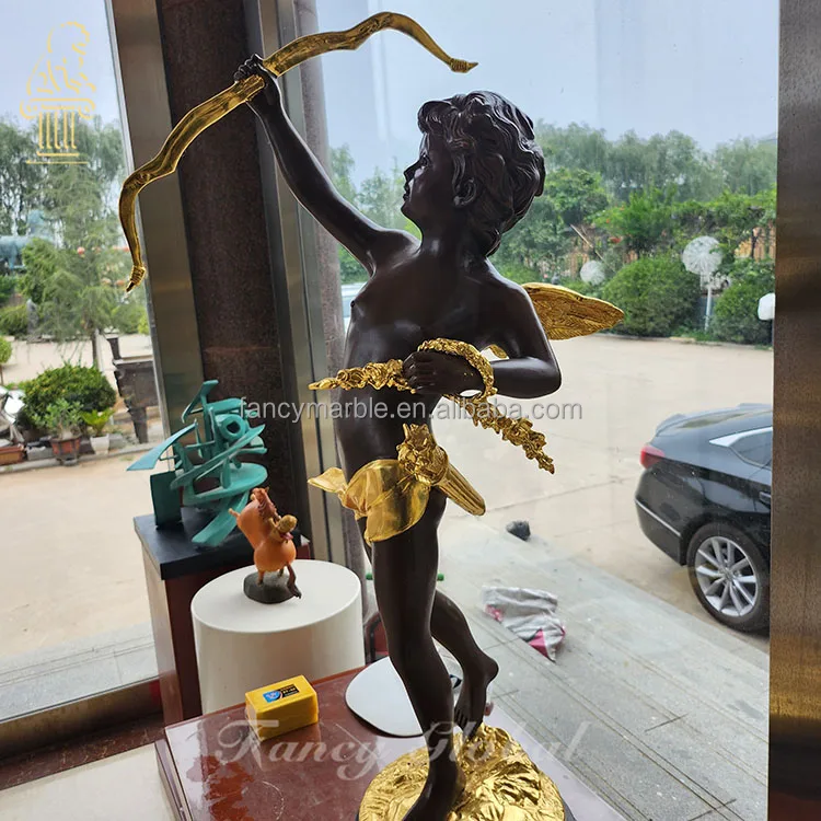 Custom Bronze Art Casting Western Figure Sculpture Goddess Carrying Water Kettle Bronze Women Sculpture
