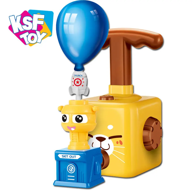 Популярная забавная инерционная воздушная мощность баллон пусковая установка гоночная игрушка воздушный шар автомобиль