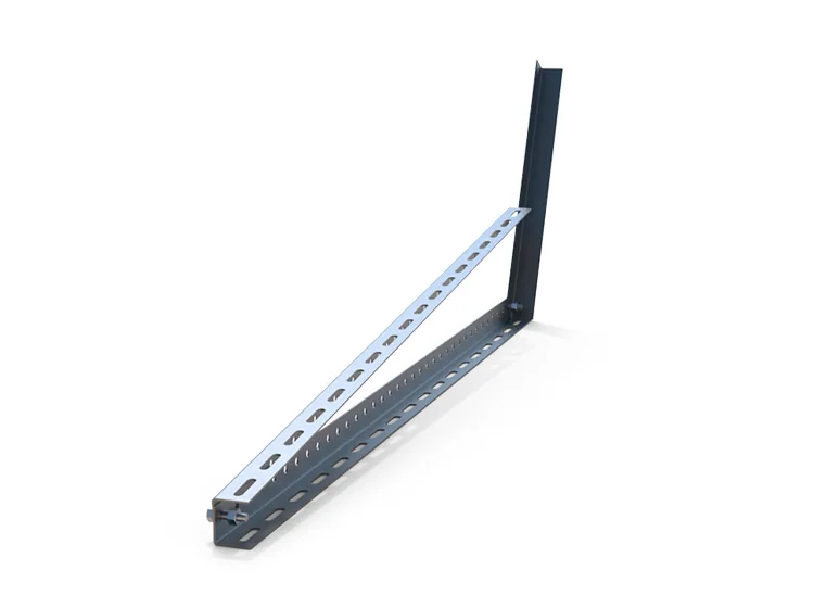 Galvanized Steel Solar Panel Support Frame Tripod Angle Adjustable Structure for Flat Concrete Cement Roof