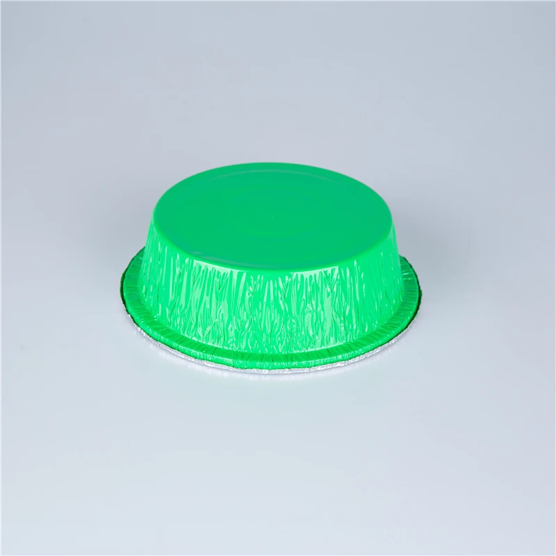 555ml kitchen use household aluminum foil cake pans disposable microwavable aluminum foil round baking pan