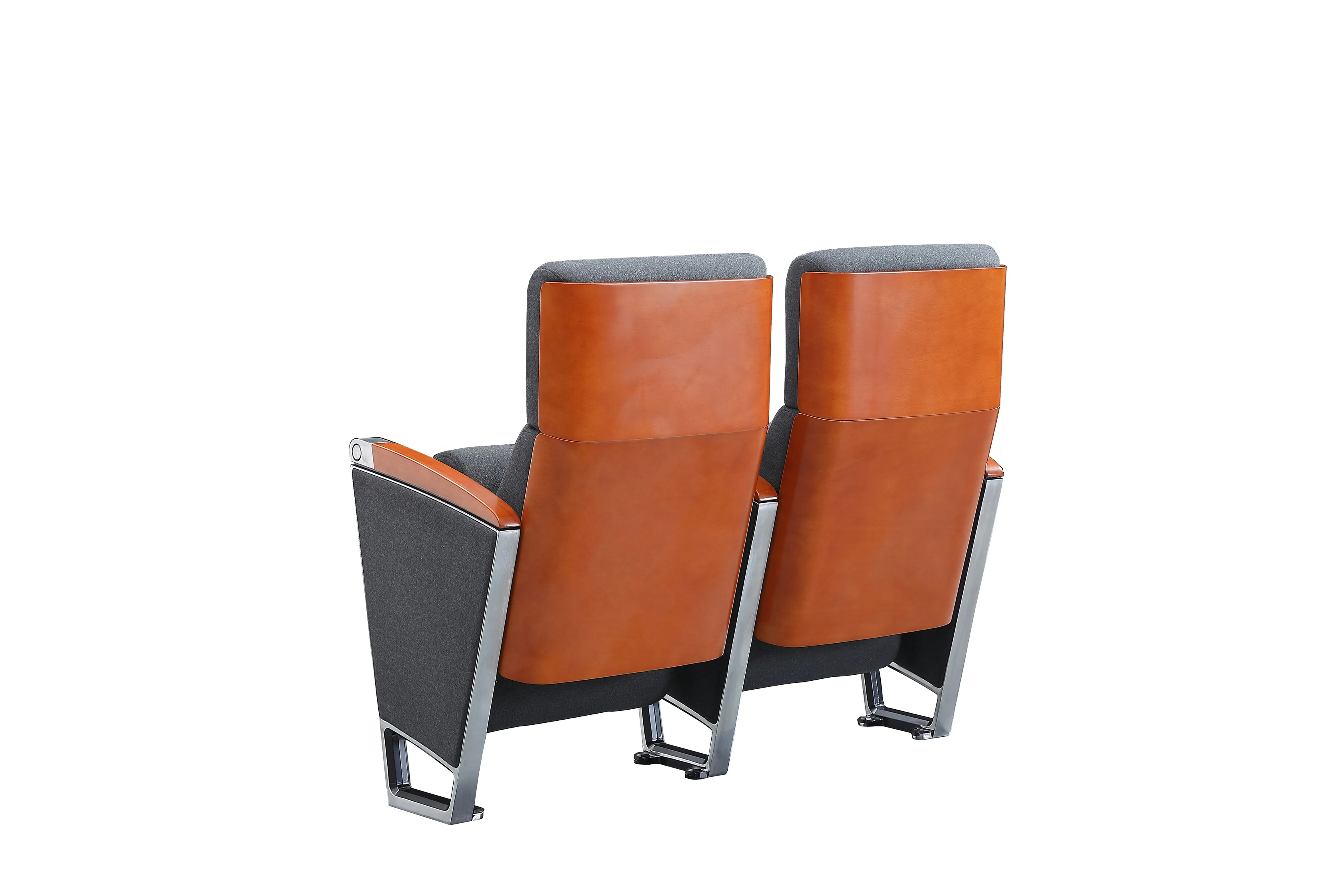 Good quality auditorium seat folding,wooden school church seat auditorium chair with back writing table HJ9815