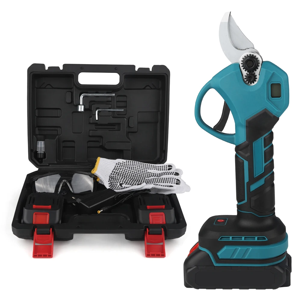 25mm professional electric pruner electric vineyard Sk5 Blade Pruner China Cordless Ratchet Pruning Shears