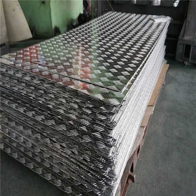 Embossed Aluminum Sheet Price 1060 H24 3003 5052 Ho Checkered Embossing Plate