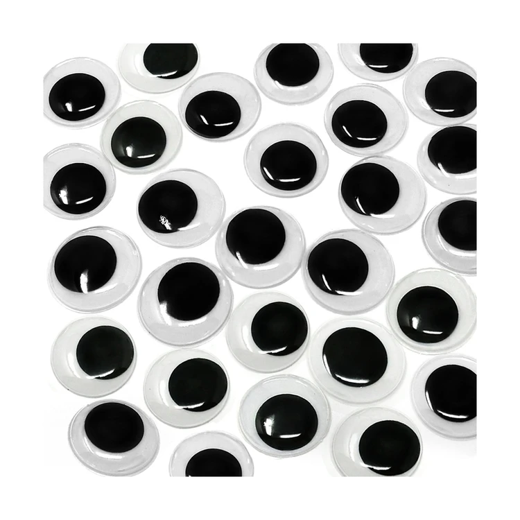 2021 Hot Round Painted Wiggle Eyes Environmental Protection Wholesale Package 5mm-50mm For Kids Diy Hand Craft