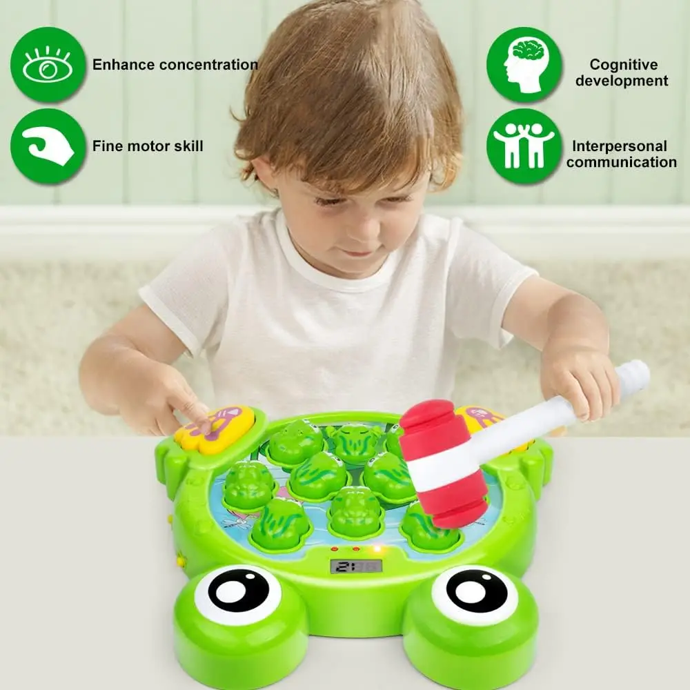 Interactive Whack A Frog Game Learning Active Early Developmental Toy Fun Gift