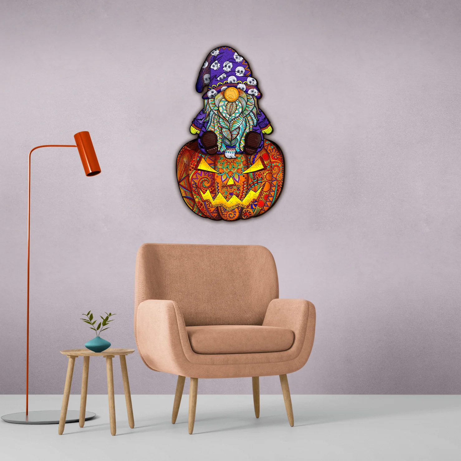 WOODBESTS HALLOWEEN GOBLIN puzzle game custom adult Halloween decor jigsaw wooden 3d puzzle