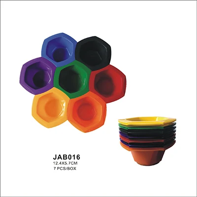 Wholesale  different rainbow color connect hair coloring dye mixing tint bowls kit