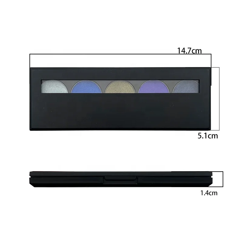 OEM/ODM Vegan 5 Colors Eyeshadow Palette High Pigment Customized Colors Eye Shadow With Private Label